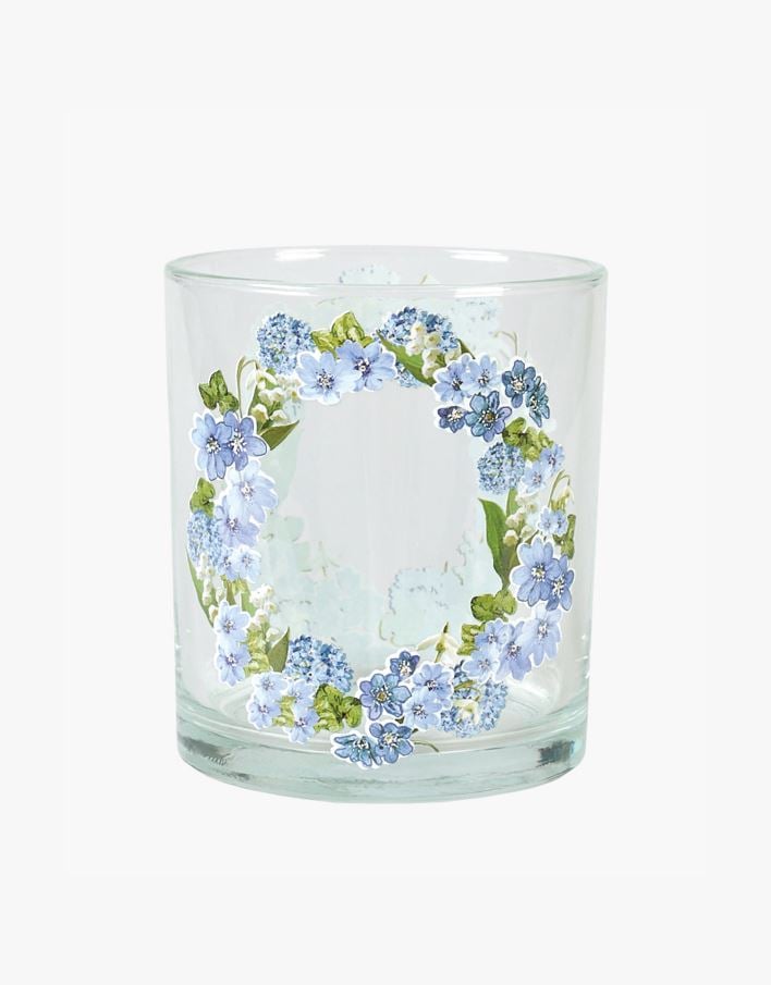 Värmeljushållare blå - 11,5x11,5x13 cm blå - 1