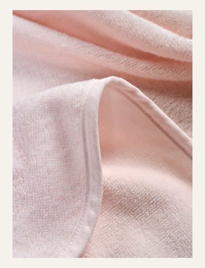 Badhandduk med huva ljusrosa - 2