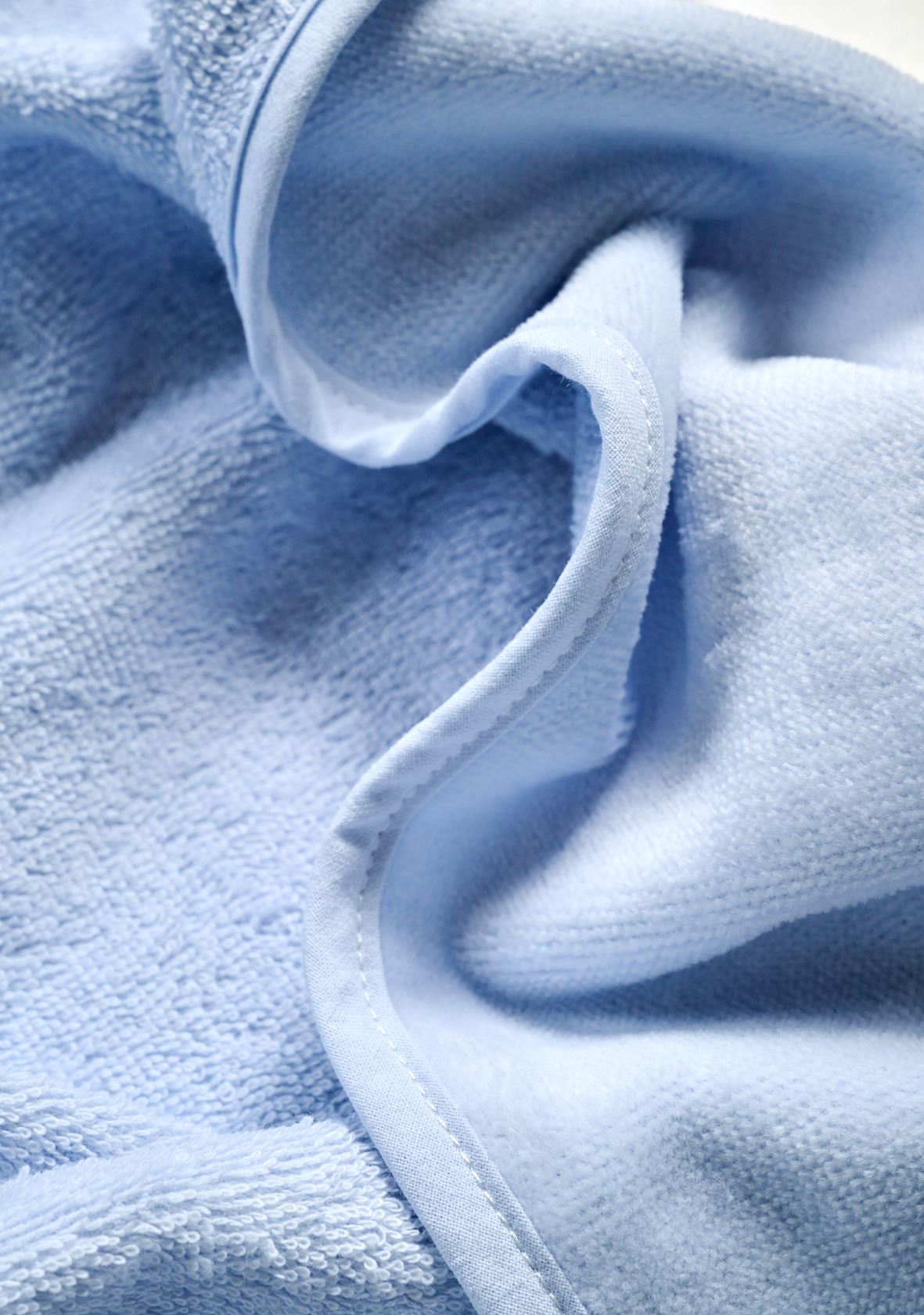 Badhandduk med huva ljusblå - 2