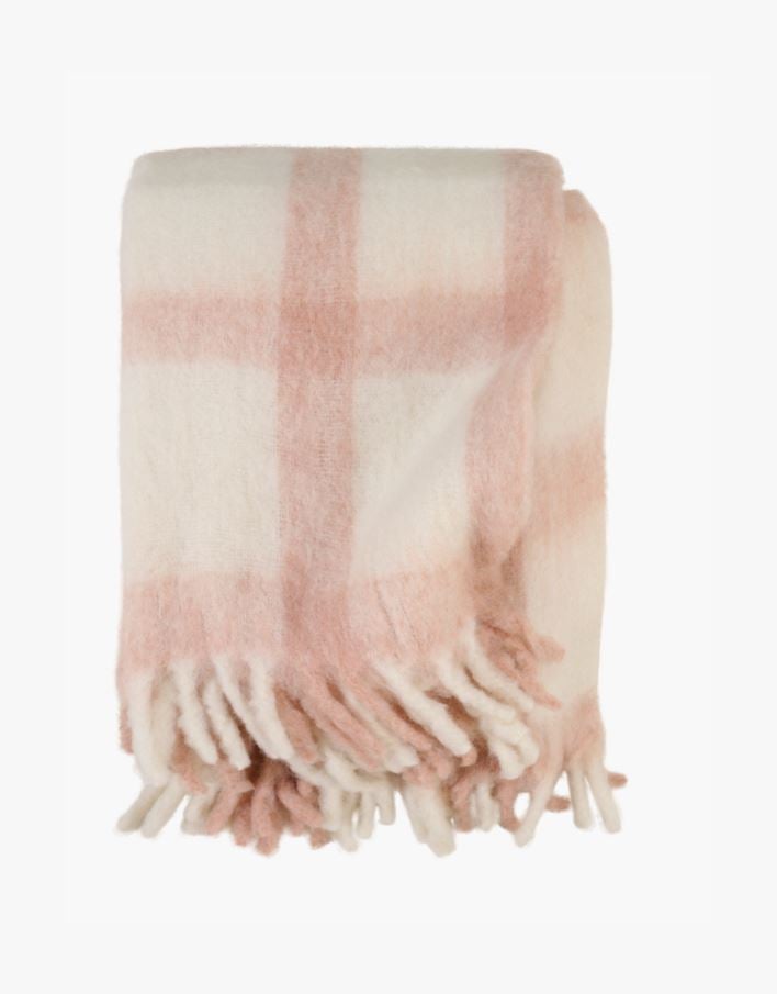 Pläd multi/rosa - 130x170 cm multi/rosa - 1