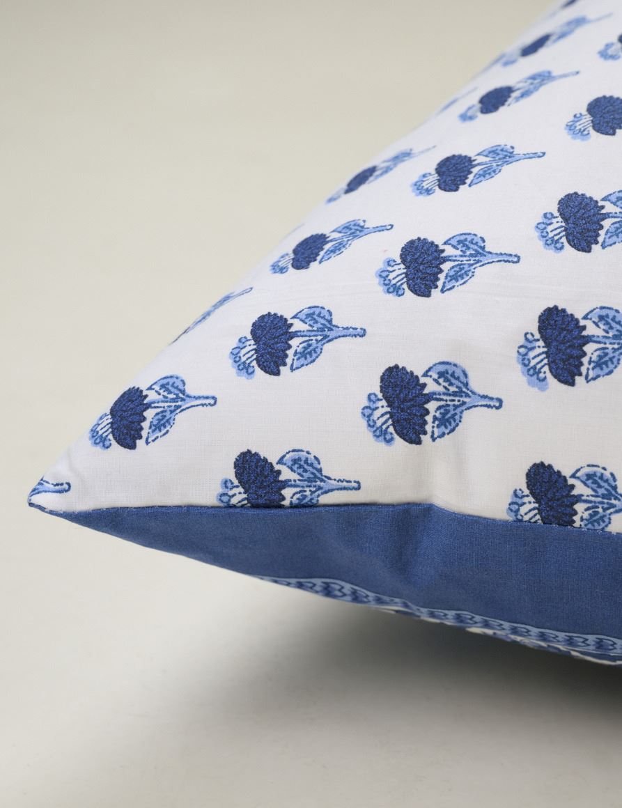 Prydnadskudde multi/blå - 3