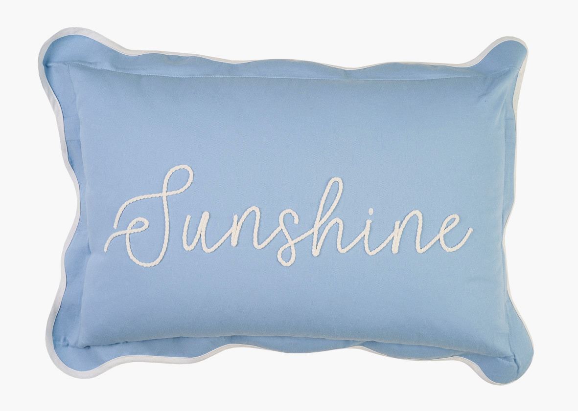 Prydnadskudde ljusblå - 40x60 cm ljusblå - 1
