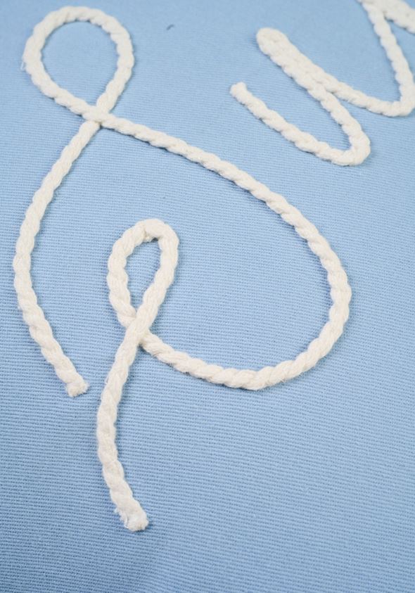 Prydnadskudde ljusblå - 2