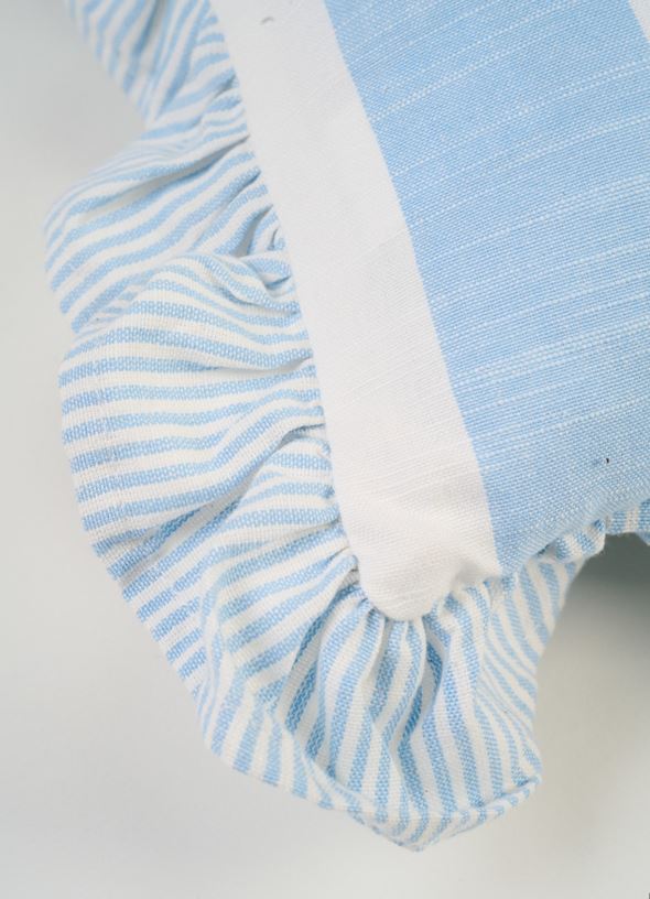 Prydnadskudde ljusblå - 3