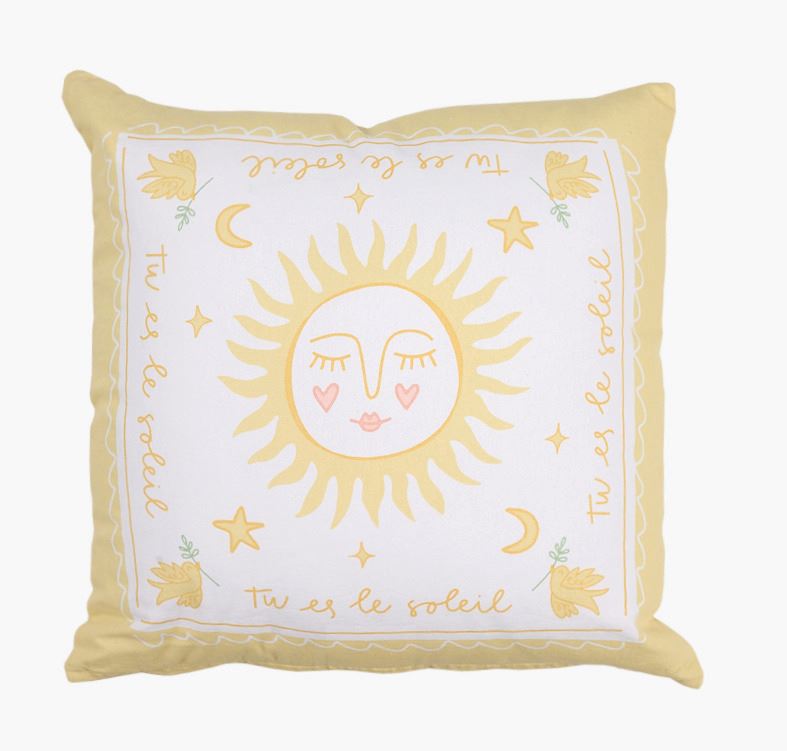 Prydnadskudde gul - 50x50 cm gul - 1