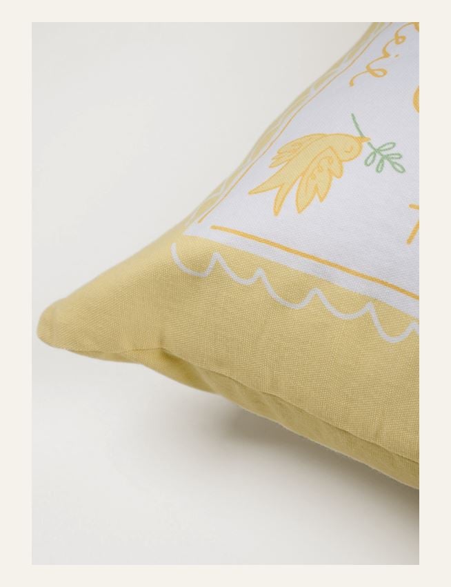 Prydnadskudde gul - 3