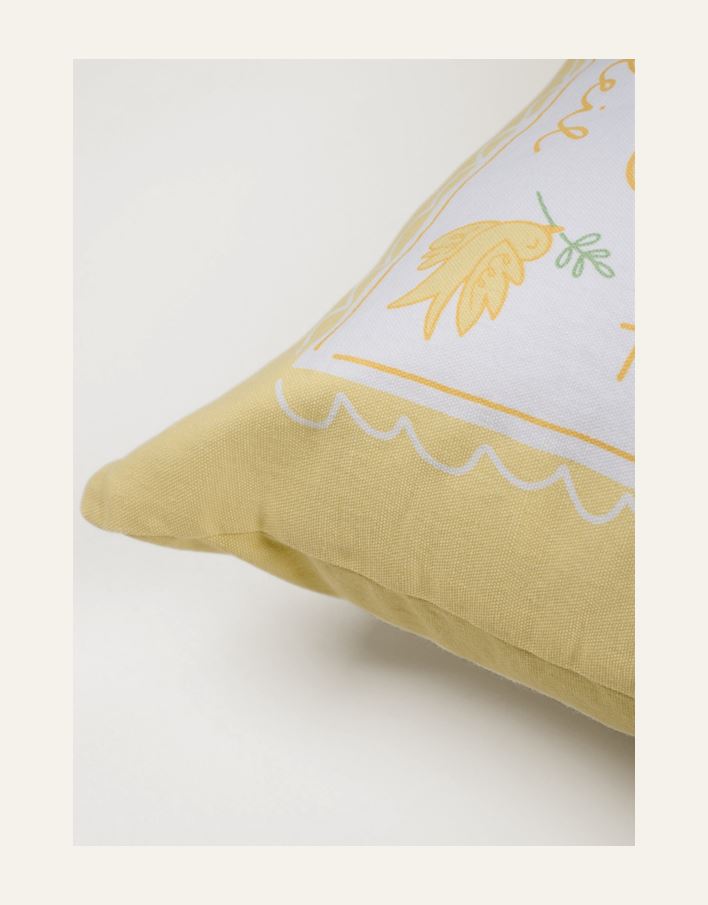 Prydnadskudde gul - 3