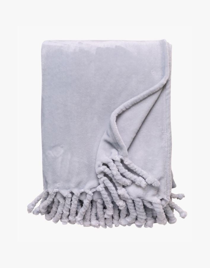 Fleecepläd ljusblå - 130x170 cm ljusblå - 1