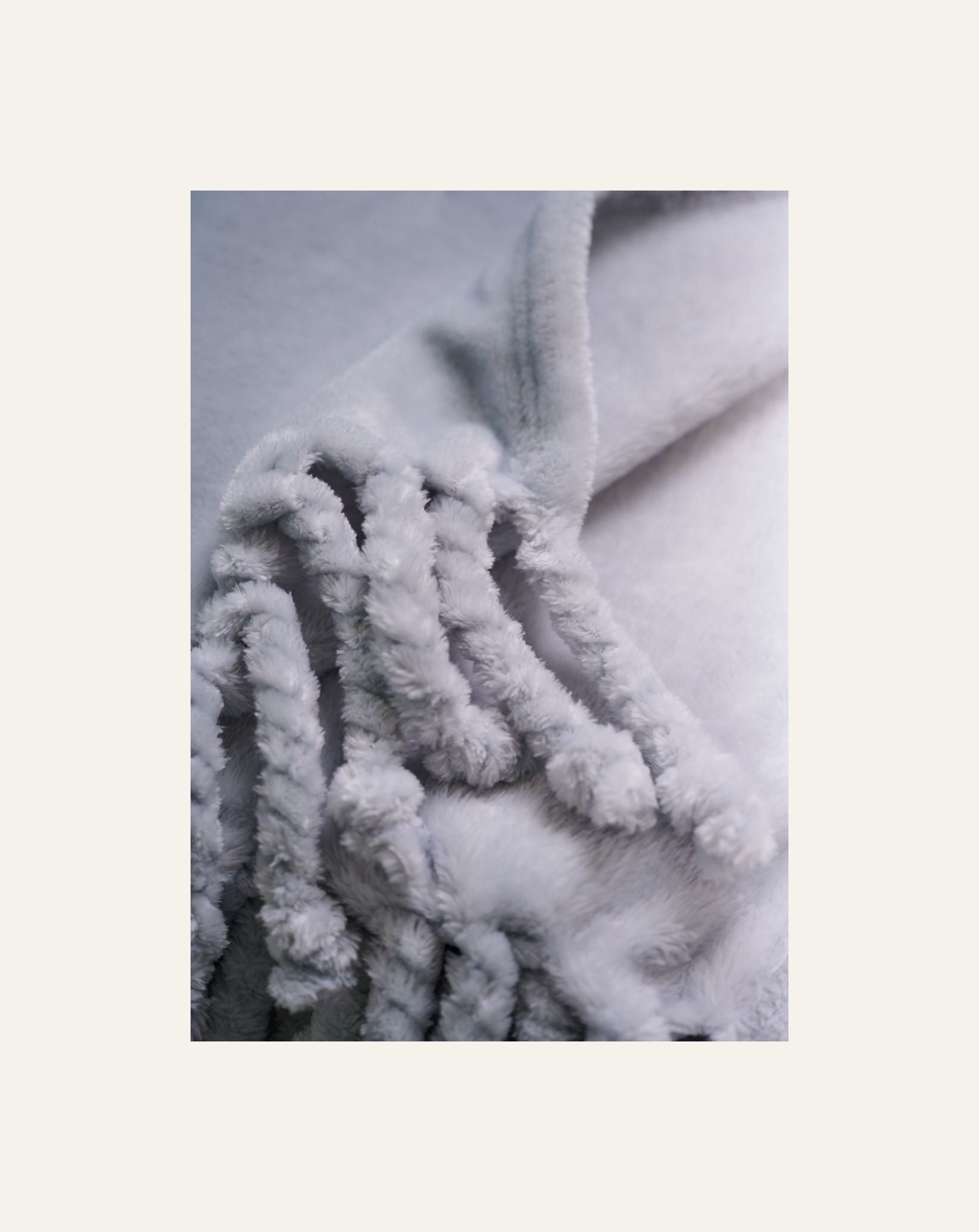 Fleecepläd ljusblå - 2