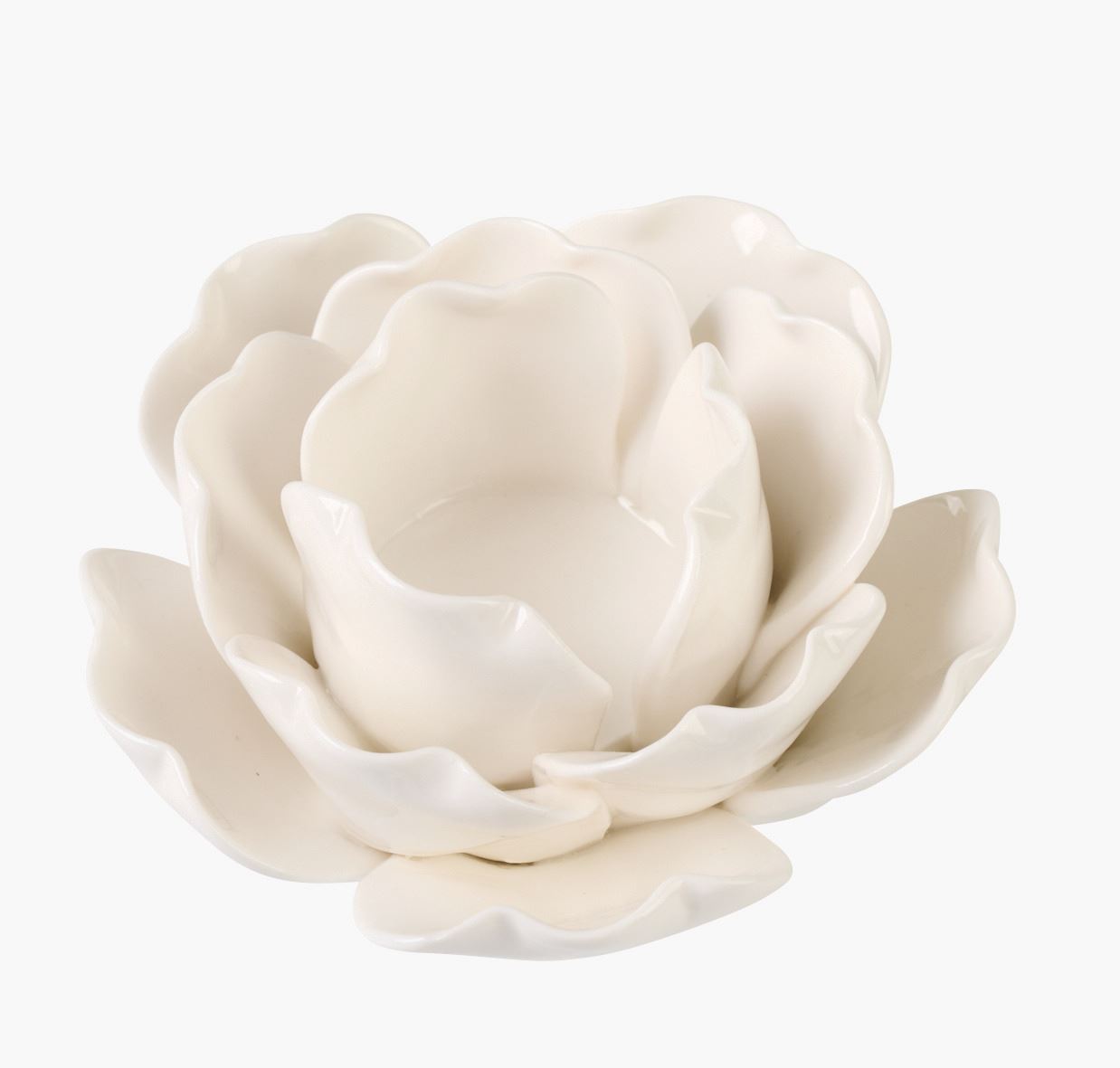 Värmeljushållare vit - 11x11x7,8 cm vit - 1