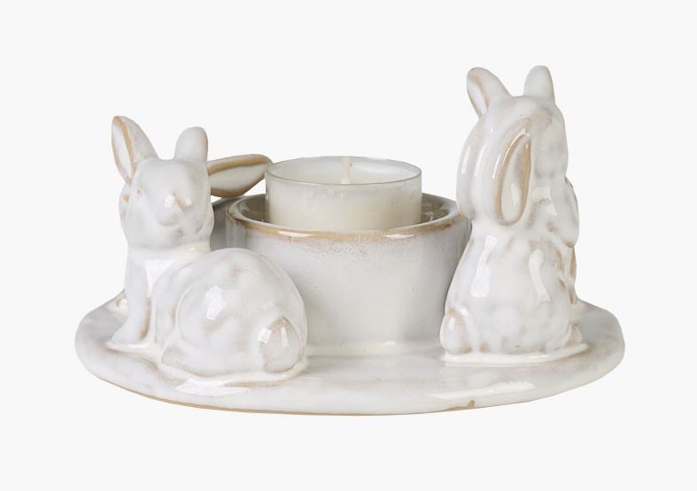 Värmeljushållare vit - 13,5x12,5x7,5 cm vit - 1