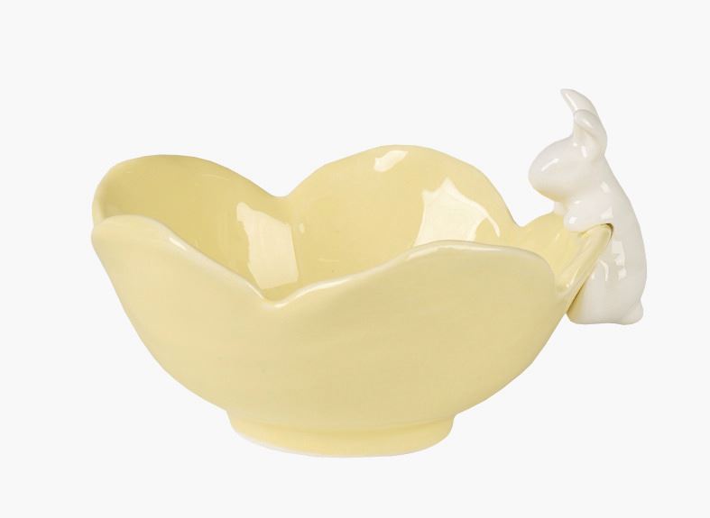 Skål ljusgul - 13,1x12x8,9 cm ljusgul - 1