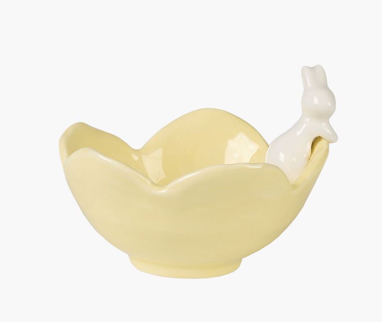 Skål ljusgul - 9,5x9,4x7,8 cm ljusgul - 1