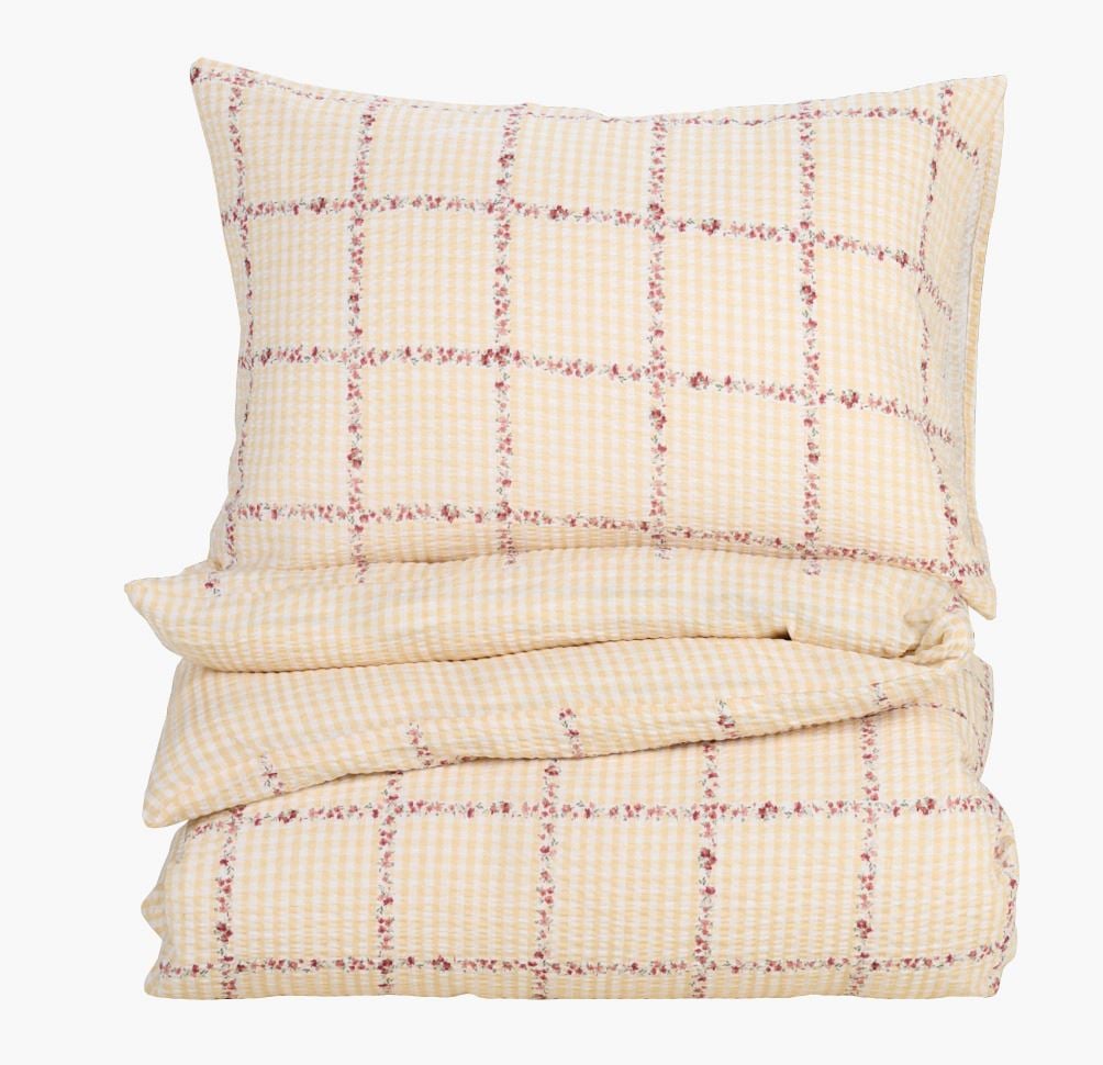 Påslakanset i bäckebölja multi/gul - 150x210 cm multi/gul - 1