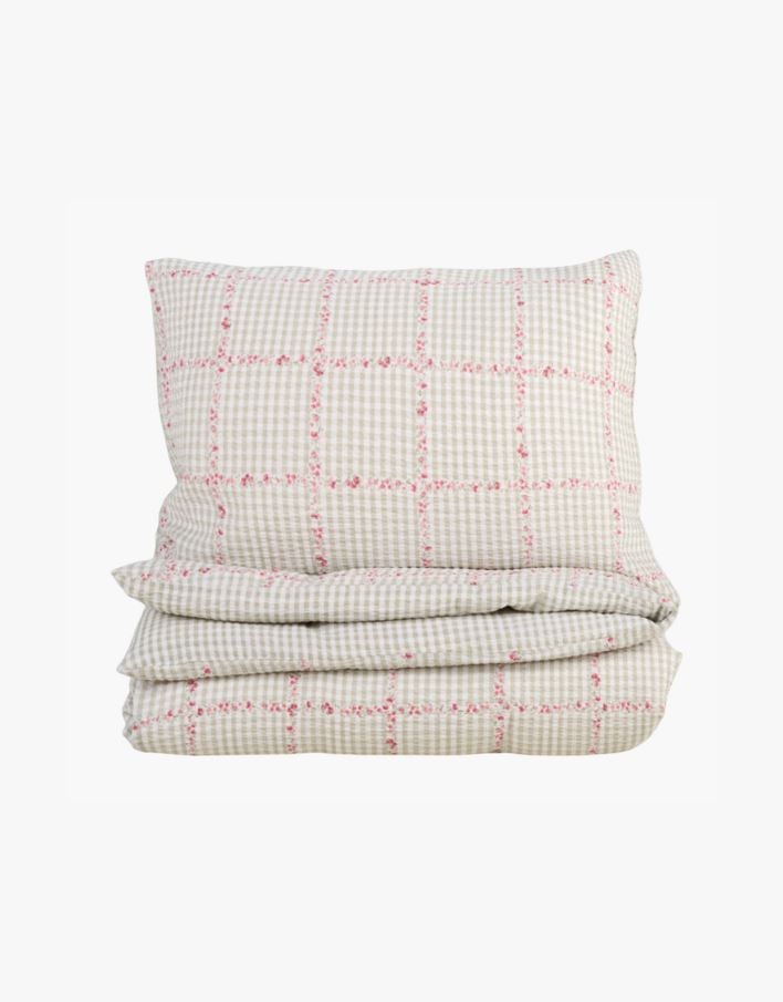 Påslakanset i bäckebölja multi/grön - 150x210 cm multi/grön - 1