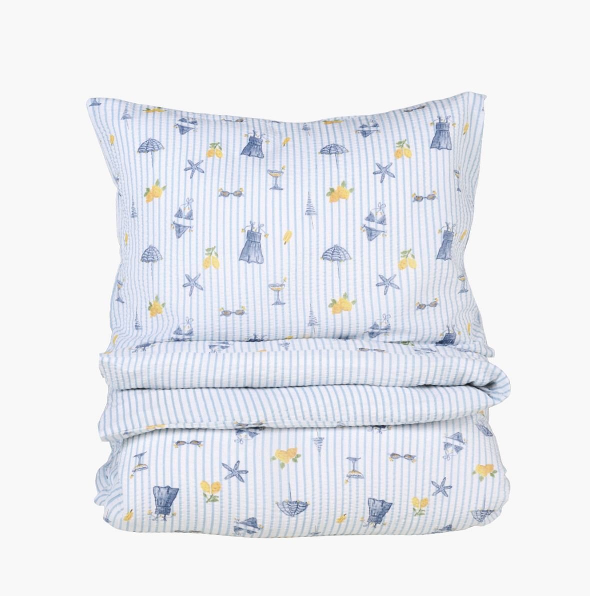 Påslakanset i bäckebölja multi - 150x210 cm/50x60 cm multi - 1