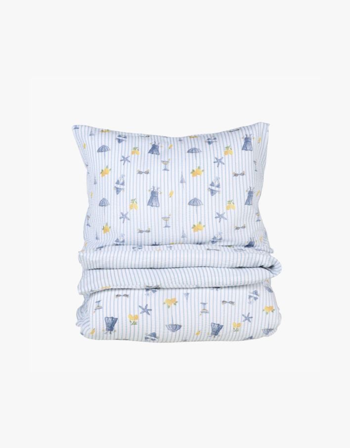 Påslakanset i bäckebölja multi - 150x210 cm/50x60 cm multi - 1