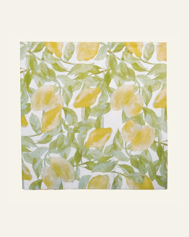Middagsservetter multi/gul - 40x40 cm multi/gul - 1