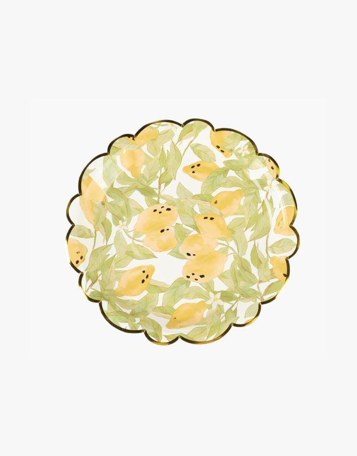 Papperstallrik 8pk multi/gul - ø22,5 cm multi/gul - 1