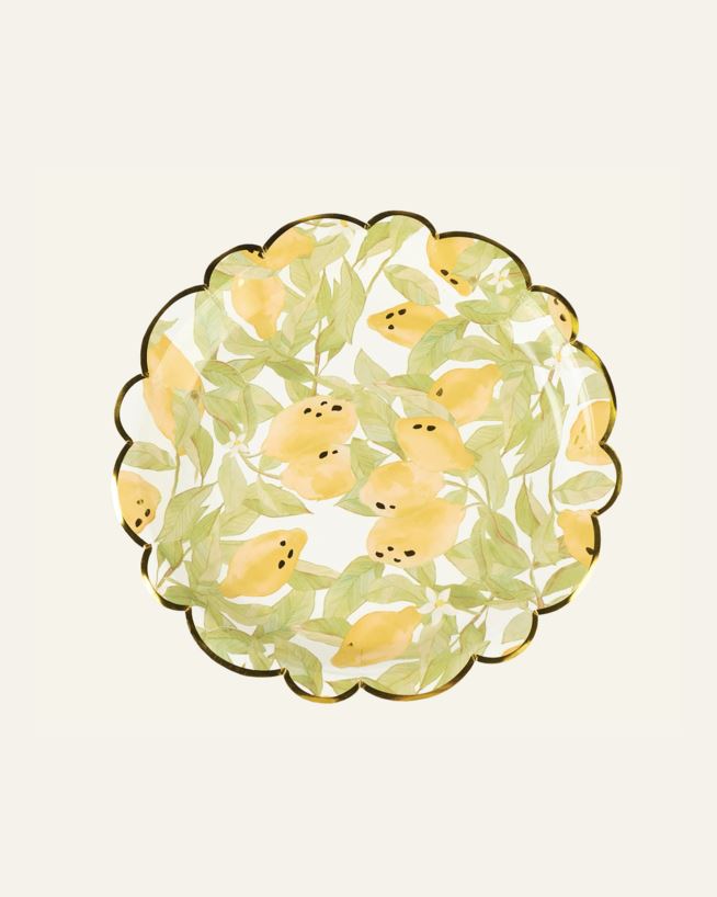 Papperstallrik 8pk multi/gul - ø22,5 cm multi/gul - 1