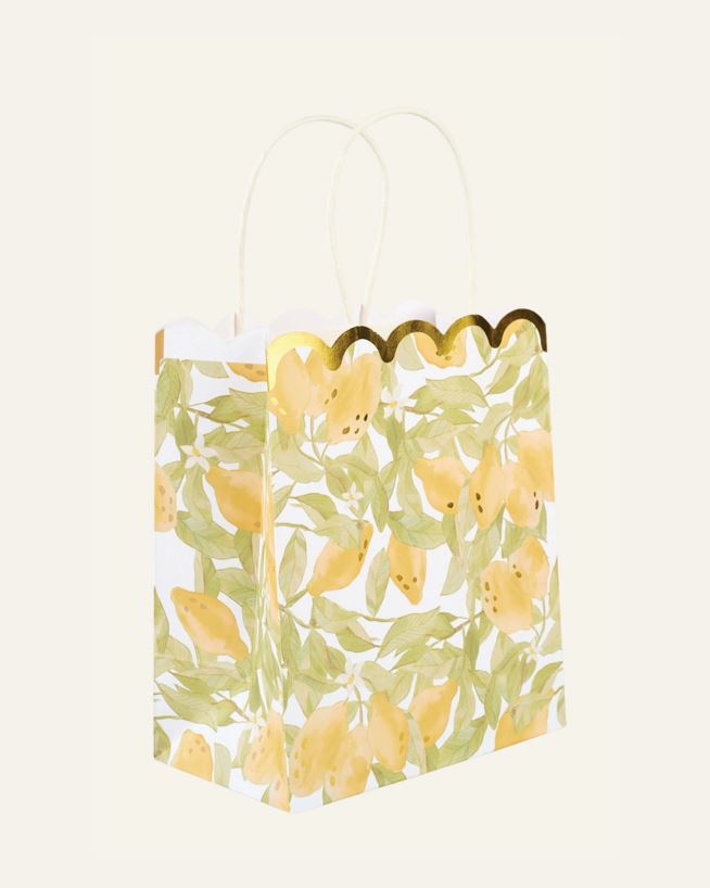 Presentpåse 3st multi/gul - 17x20x10 cm multi/gul - 1