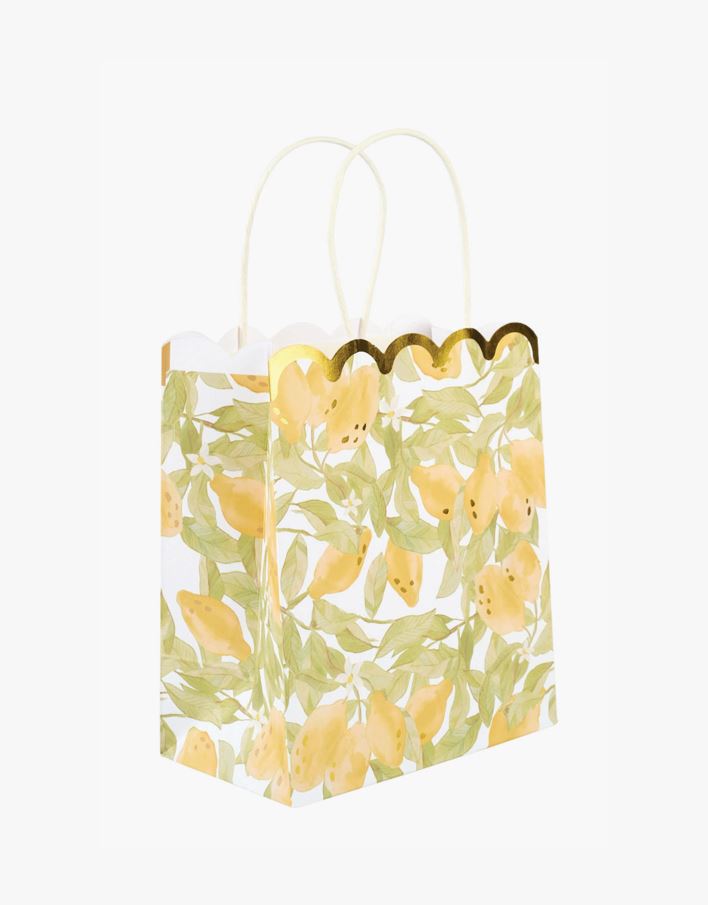 Presentpåse 3st multi/gul - 17x20x10 cm multi/gul - 1