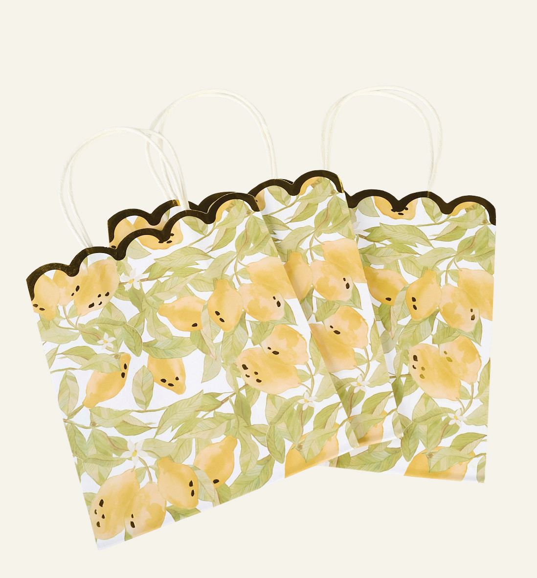 Presentpåse 3st multi/gul - 2