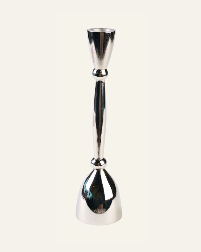 Ljusstake silver - 5,9x5,9x30 cm silver - 1