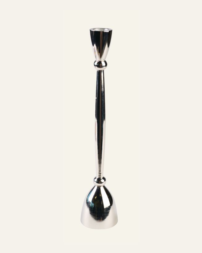Ljusstake silver - 5,9x5,9x30 cm silver - 1