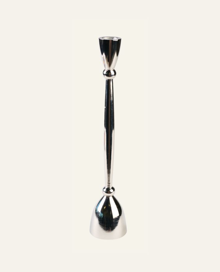 Ljusstake silver - 5,5x5,5x22 cm silver - 1