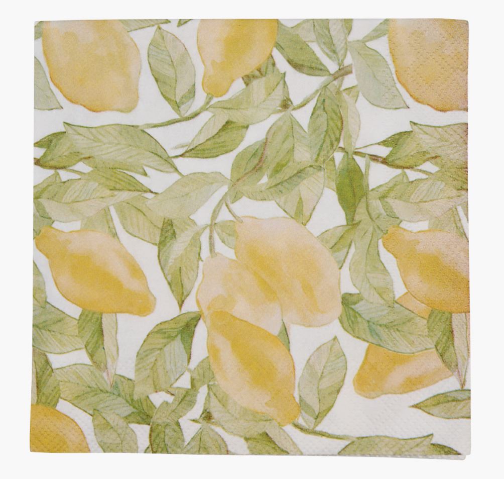 Cocktailservett multi/gul - 25x25 cm multi/gul - 1