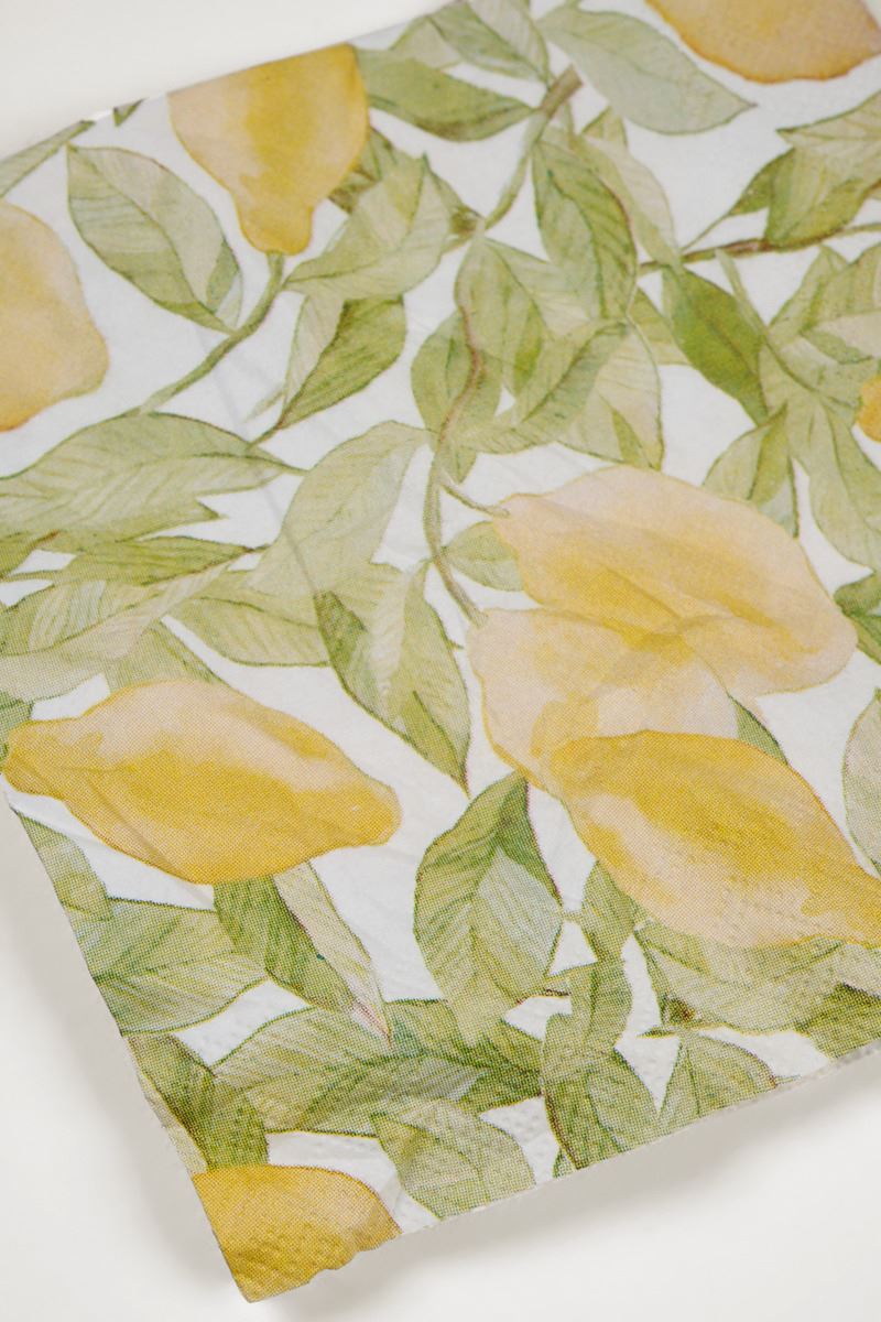 Cocktailservett multi/gul - 2