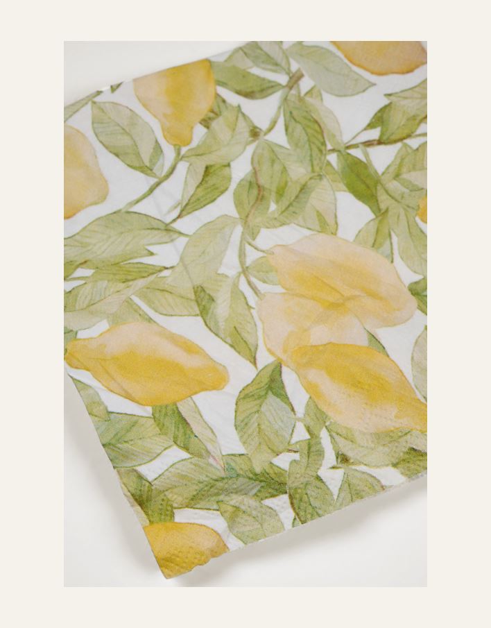 Cocktailservett multi/gul - 2