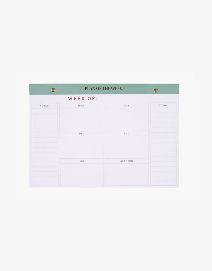 Veckoplanerare olivgrön - 21x30 cm olivgrön - 1