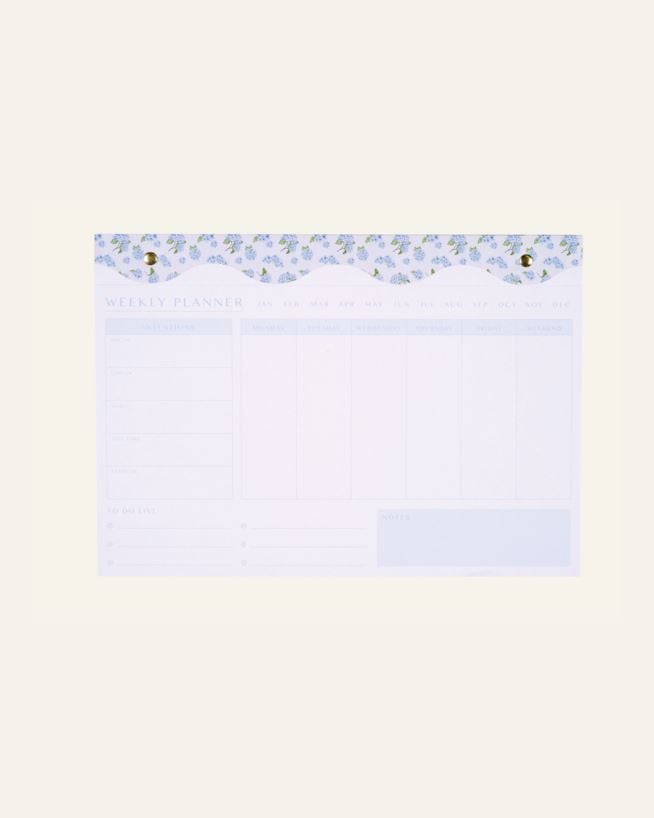 Veckoplanerare multi/blå - 21x30 cm multi/blå - 1