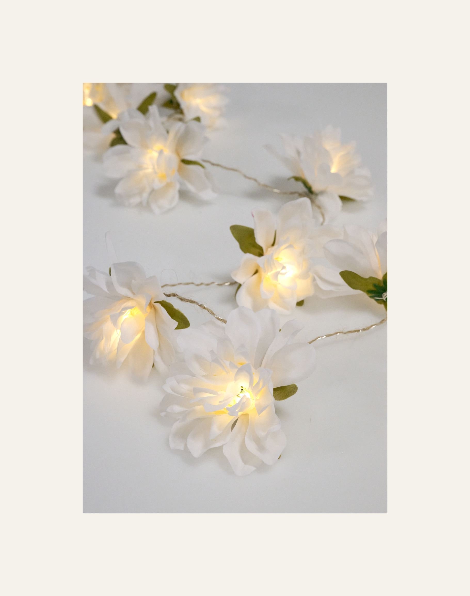 Led-ljusslinga multi/vit - 2