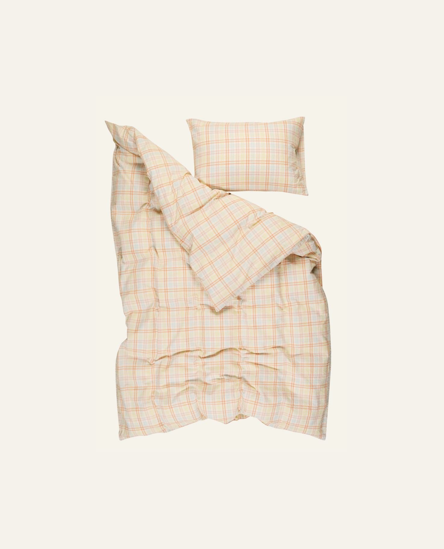 Påslakanset i garnfärgad bäckebölja multi - 3