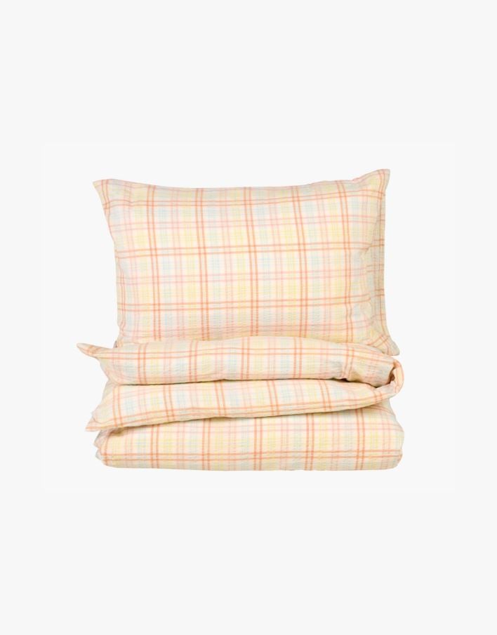 Påslakanset i garnfärgad bäckebölja multi - 150x210 cm multi - 1