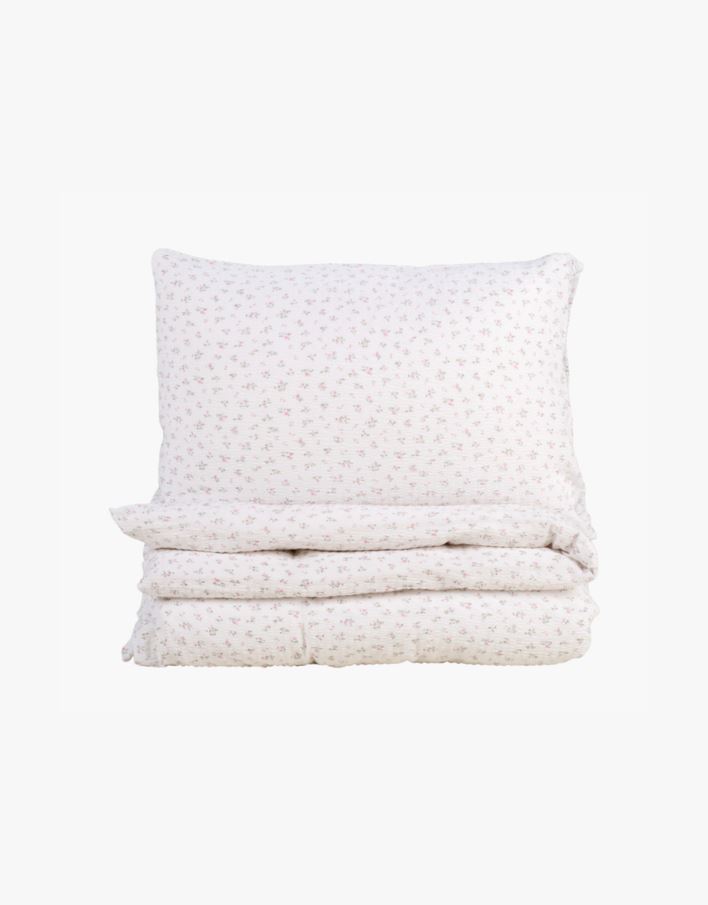 Påslakanset i bäckebölja rosa - 150x210 cm rosa - 1