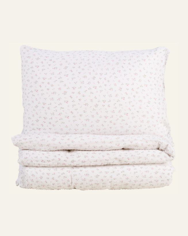 Påslakanset i bäckebölja rosa - 150x210 cm rosa - 1