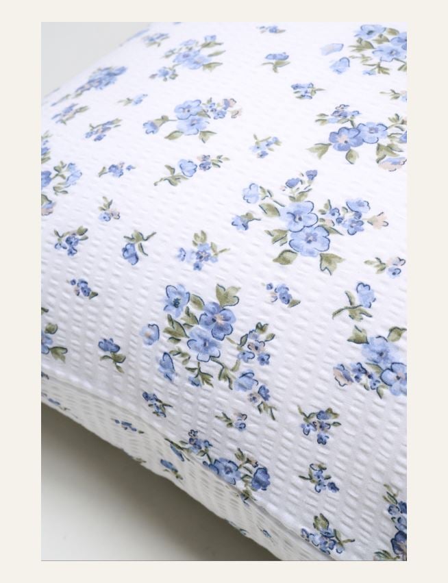 Örngott i bäckebölja blå - 2