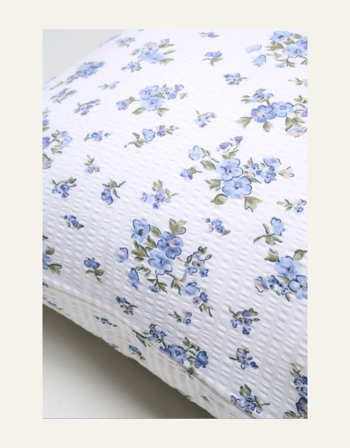 Örngott i bäckebölja blå - 2