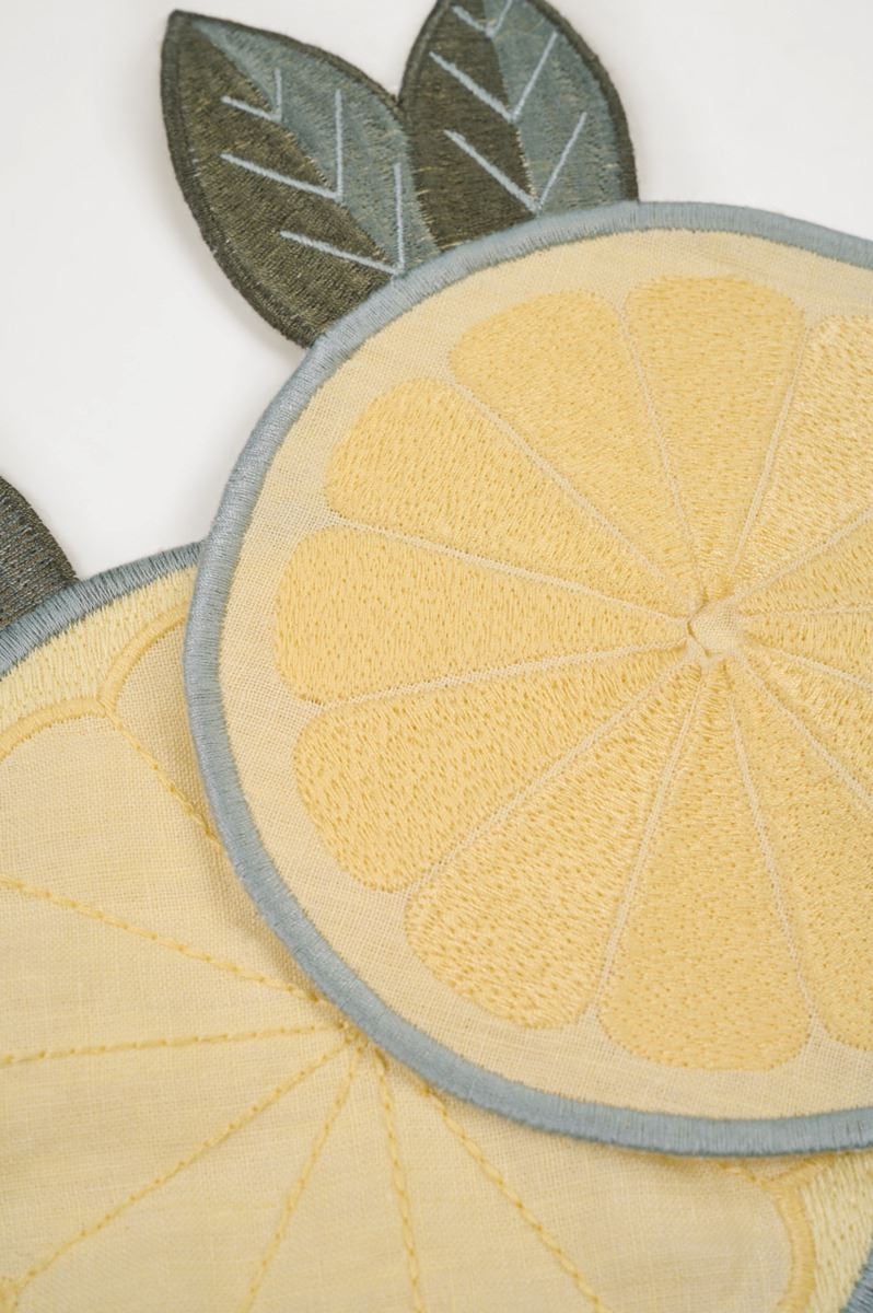 Glasunderlägg gul - 3