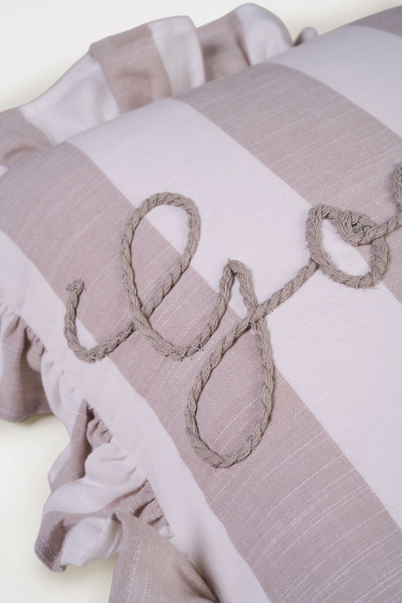 Prydnadskudde beige - 3