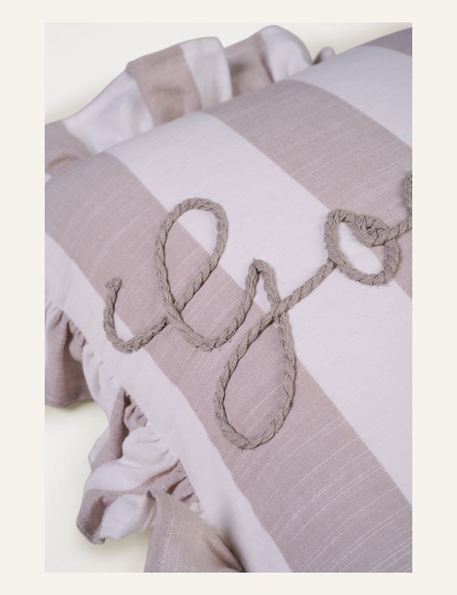 Prydnadskudde beige - 3