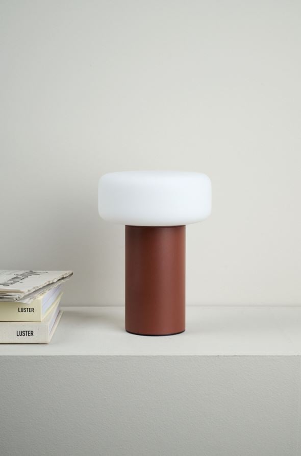 Batteridriven bordslampa terracotta - 5