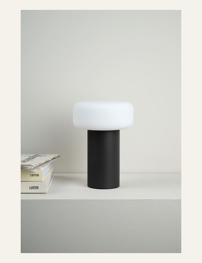 Batteridriven lampa svart - 2