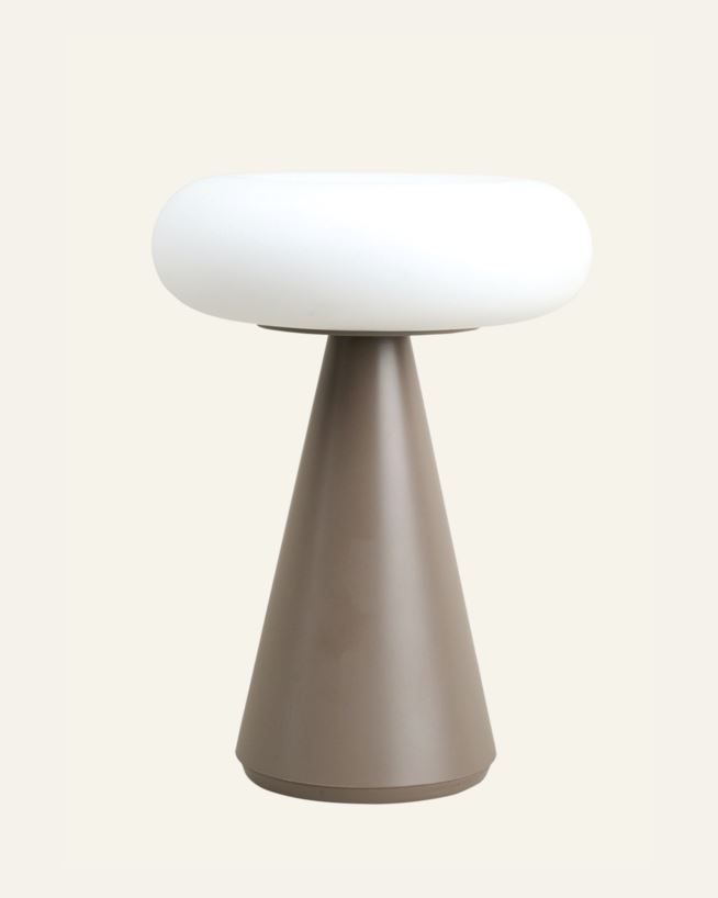 Batteridriven lampa ljusbrun - ø15,6x20,6 cm ljusbrun - 1