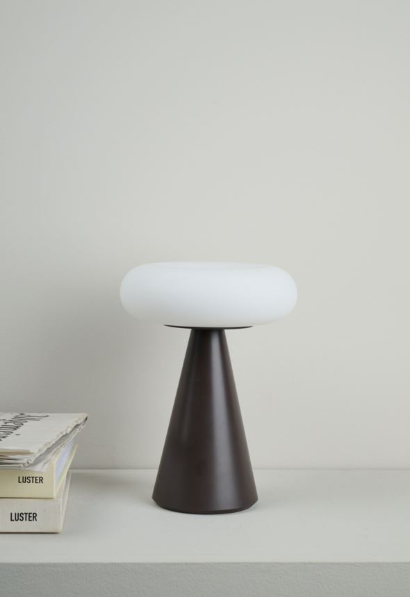 Batteridriven bordslampa chokladbrun - 2