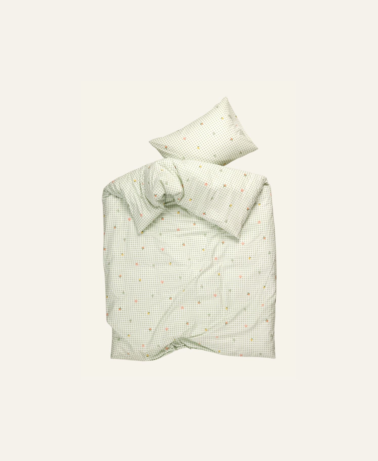 Påslakanset i bomull grön - 3